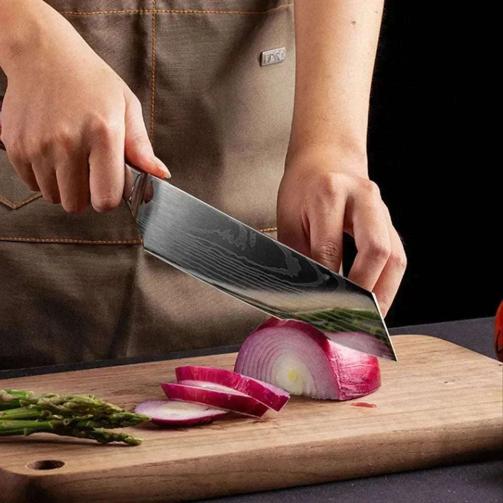 Damascus Kitchen Knife for Precise, Comfortable Daily Prep-5inch santoku knife
