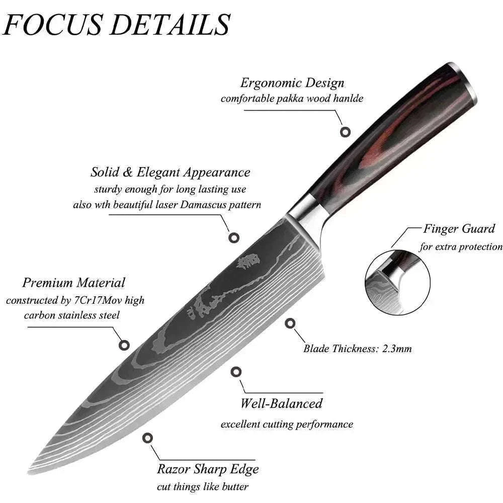 Damascus Kitchen Knife for Precise, Comfortable Daily Prep-5inch santoku knife