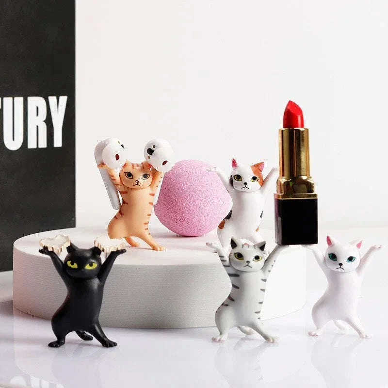 Dancing Cat Figure Decoration Set-5PCs