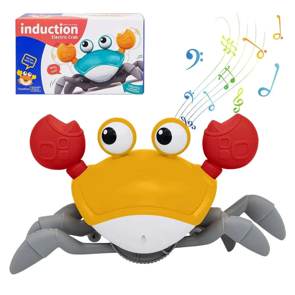 Dancing Crab Run Away Toy for Babies-Blue