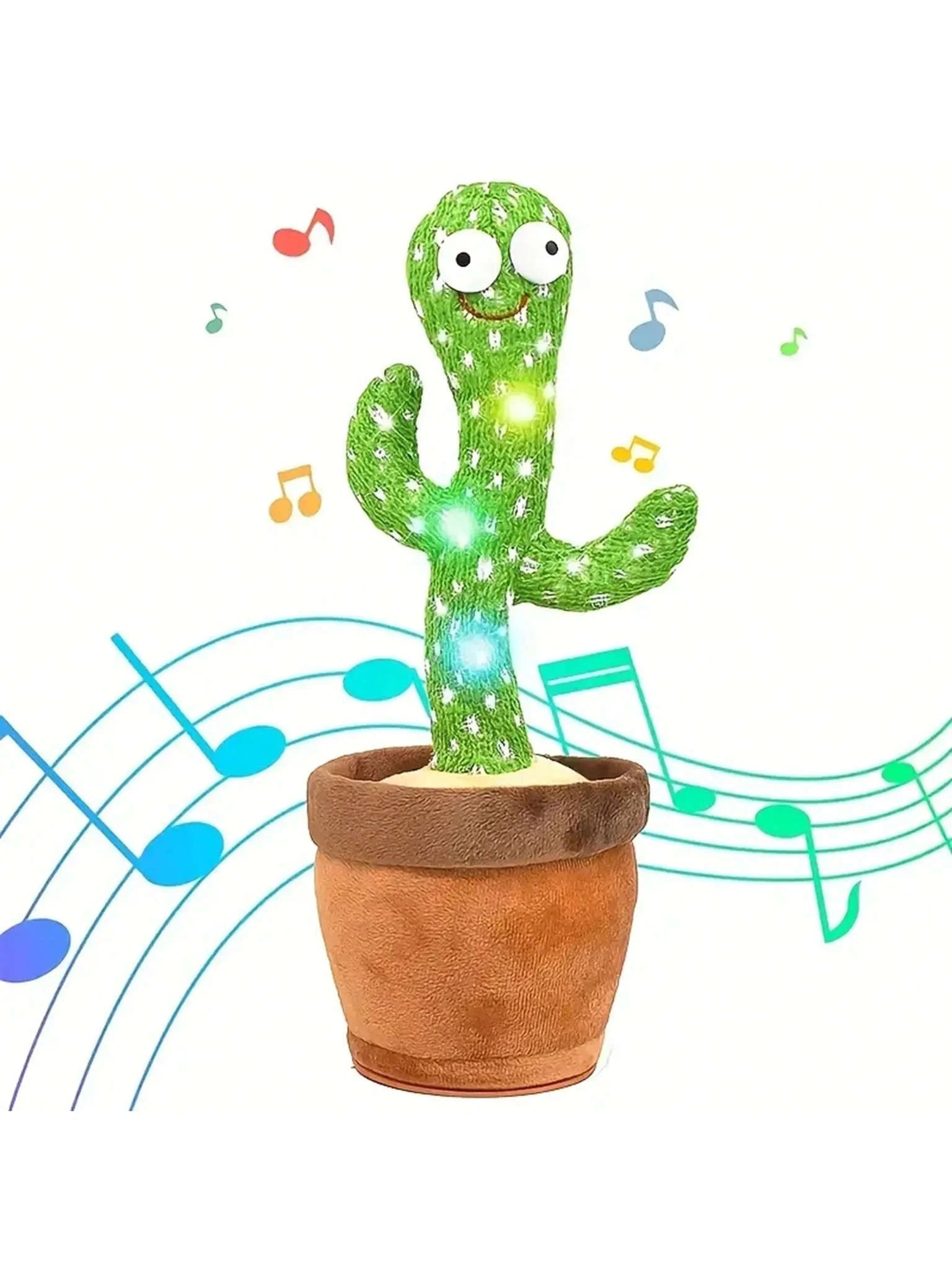 Dancing Talking Cactus Toy-green