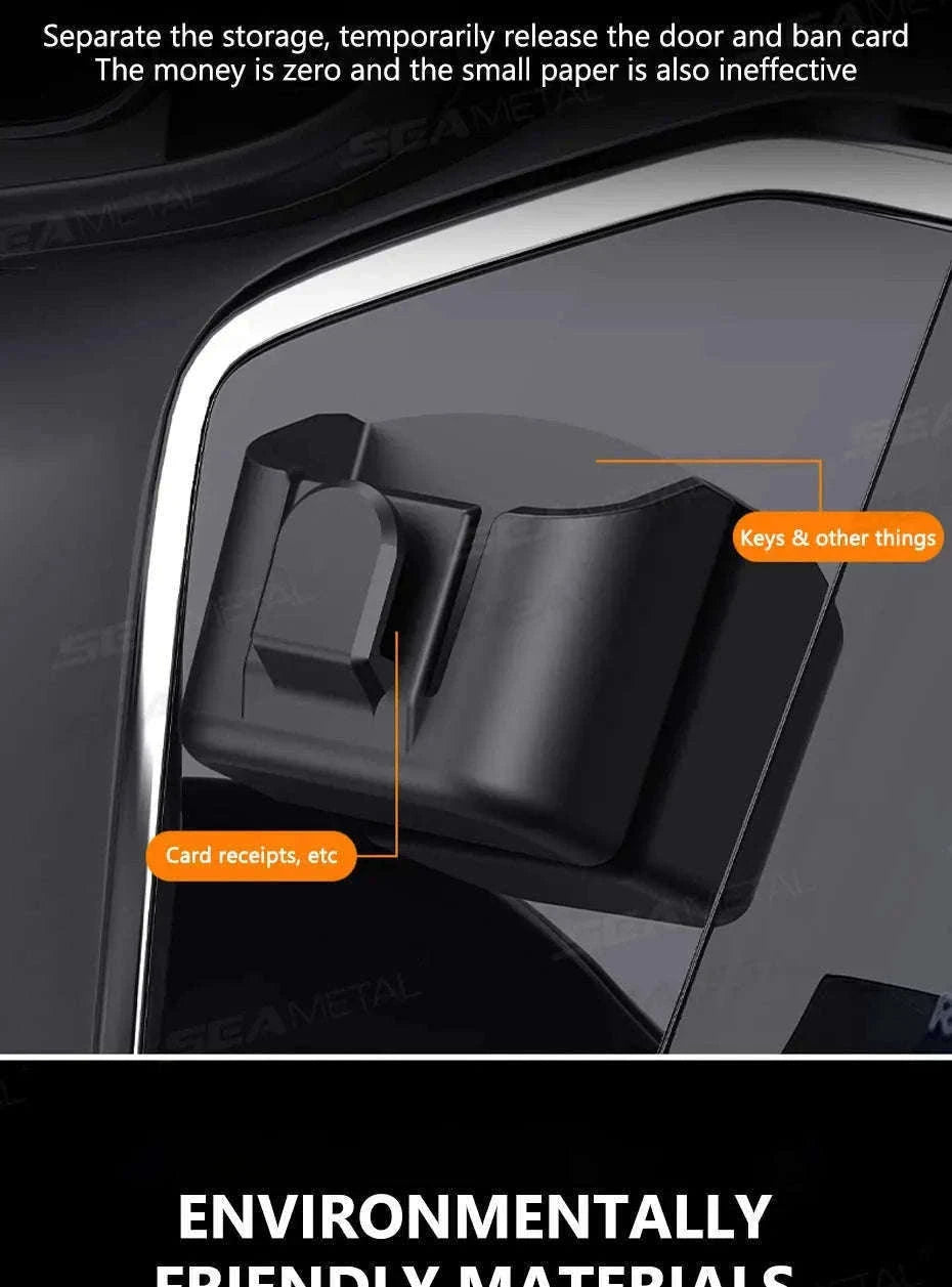 Dashboard Car Key Storage Box with Hanging Hook-1pc