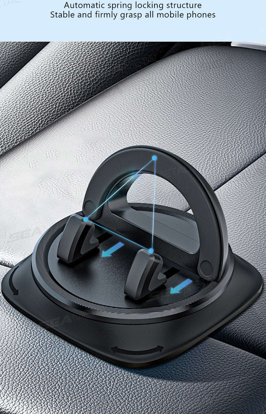 Dashboard Car Phone Holder Anti-Slip Stable Mount for Smartphones-1pc