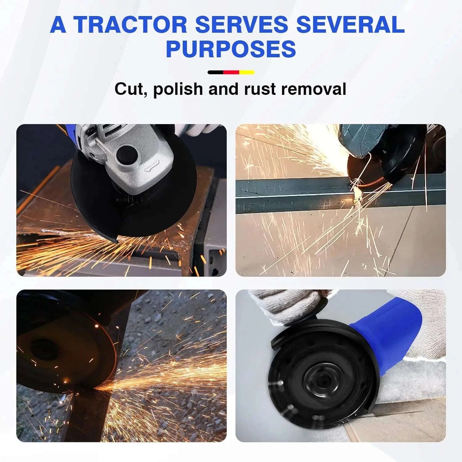 DayPlus 2000W Electric Angle Grinder 115mm-UNITED KINGDOM