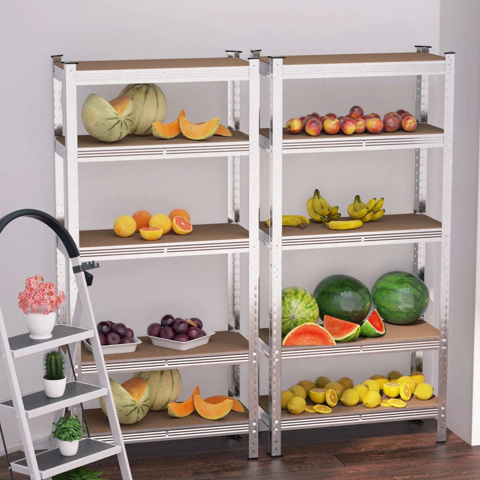 DayPlus 5‑Tier Boltless Garage Shelving Unit-150 x 70 x 30 cm / UNITED KINGDOM