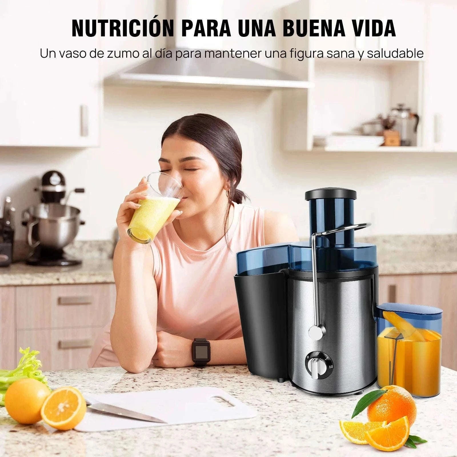 DayPlus 900W Centrifugal Juicer for Whole Fruits and Vegetables-GERMANY