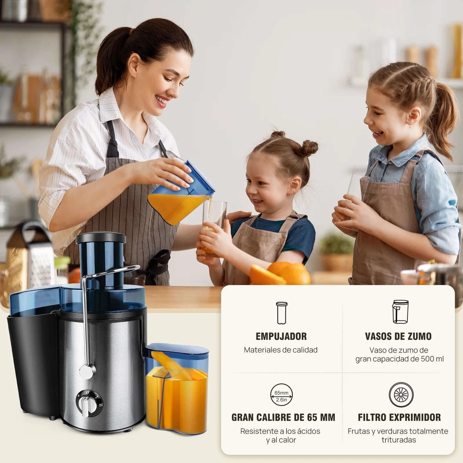 DayPlus 900W Centrifugal Juicer for Whole Fruits and Vegetables-GERMANY
