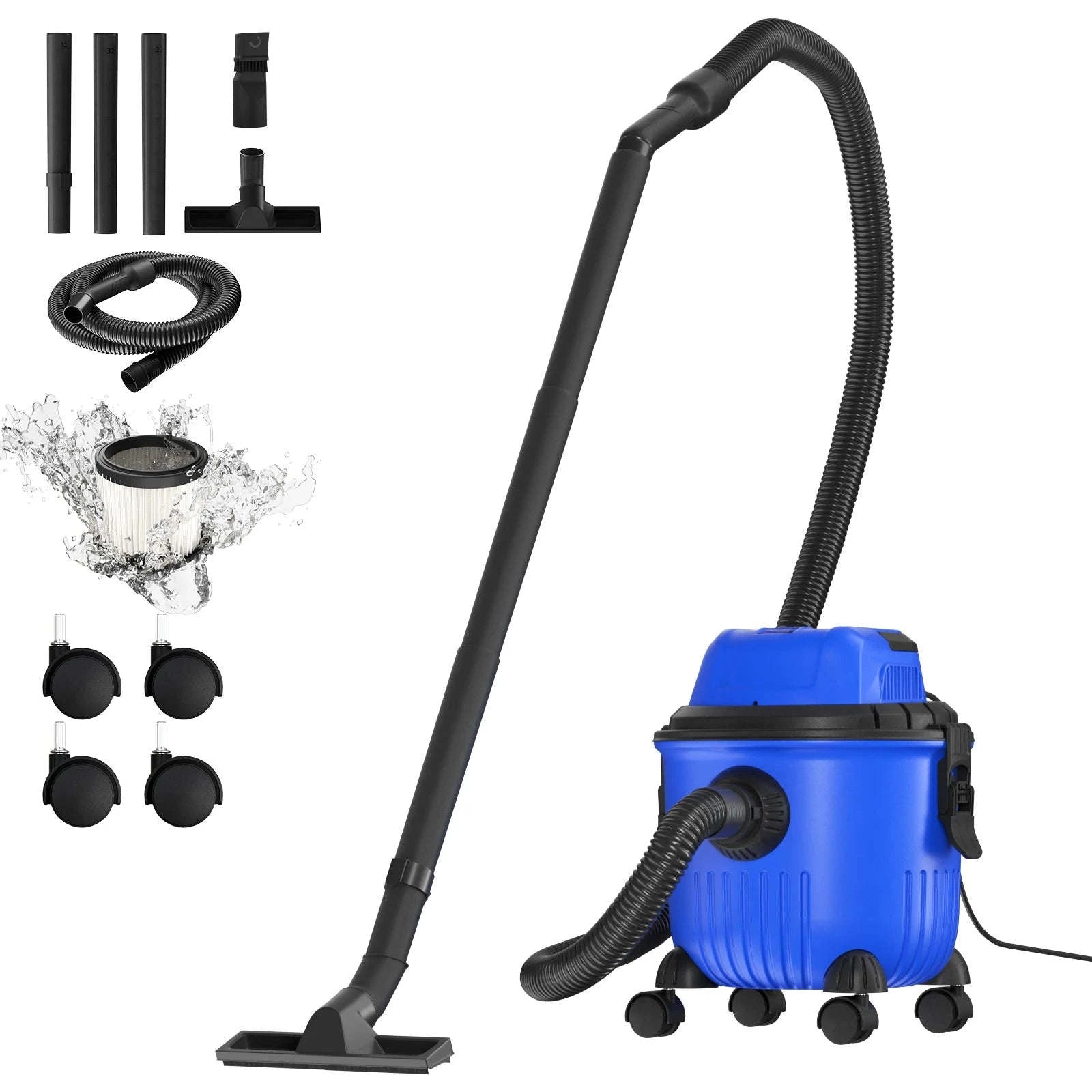 DayPlus Industrial Vacuum Cleaner Wet & Dry 15L-UNITED KINGDOM