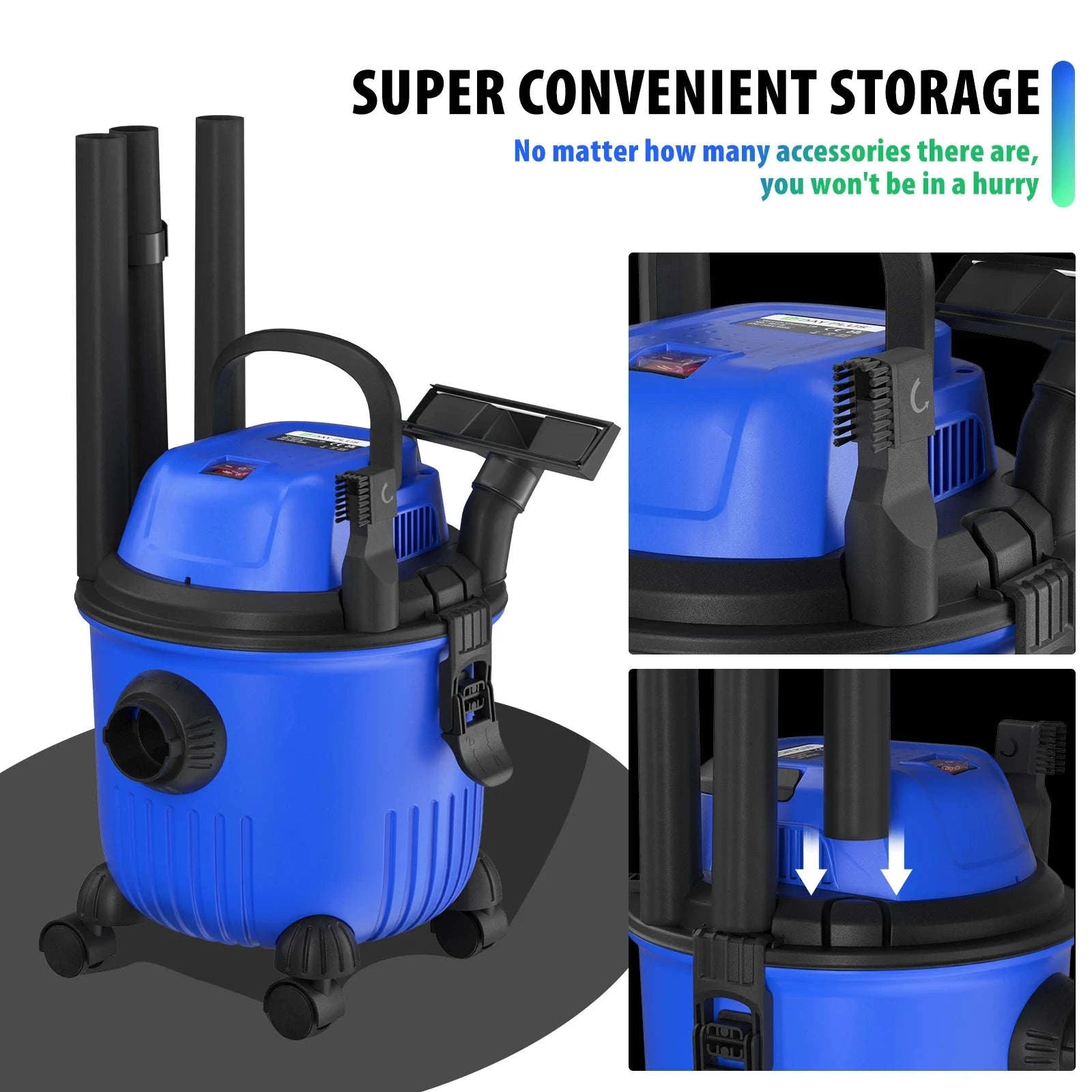 DayPlus Industrial Vacuum Cleaner Wet & Dry 15L-UNITED KINGDOM