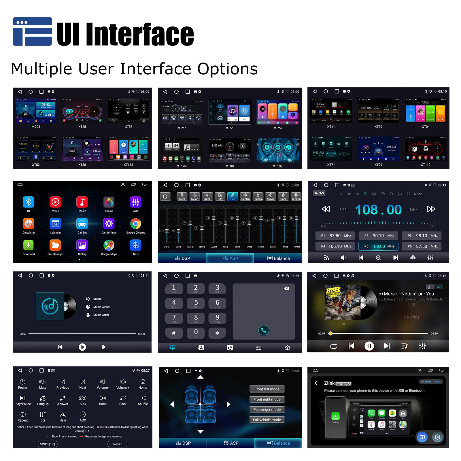 9" Android 14 4G+64G langaton Carplay autostereo GPS NAVI WIFI RDS FM BT EQ VW Golf 5 6 Passat Polo Touran Tiguan Caddy EOS varten