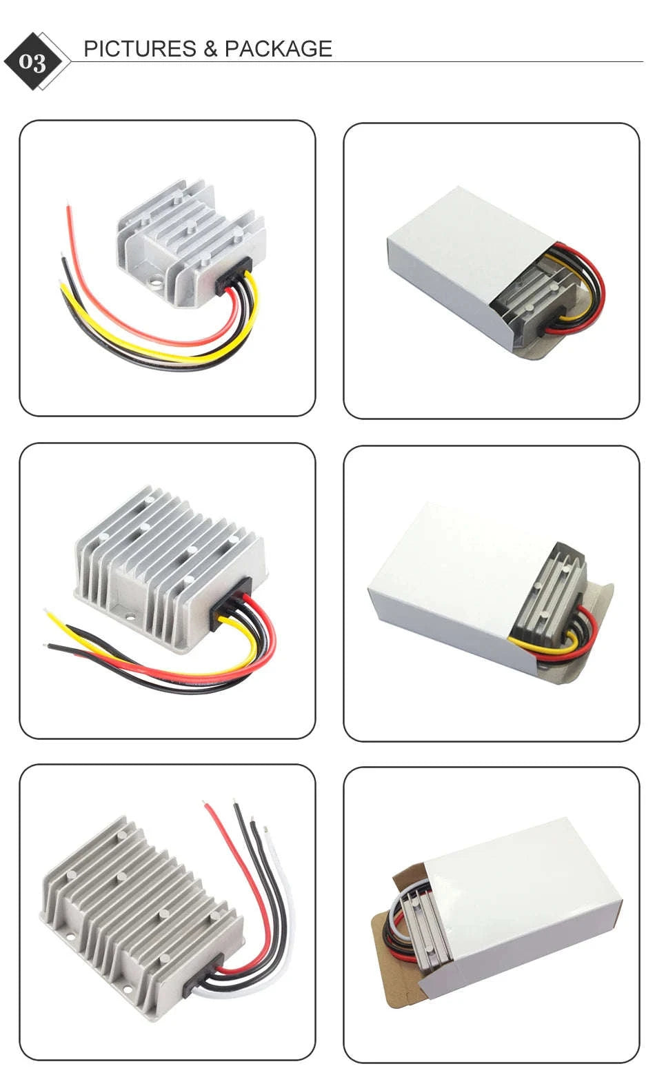 DC 8–40V to 12V Boost Buck Converter Voltage Stabilizer-3A / 8-40V / 12V