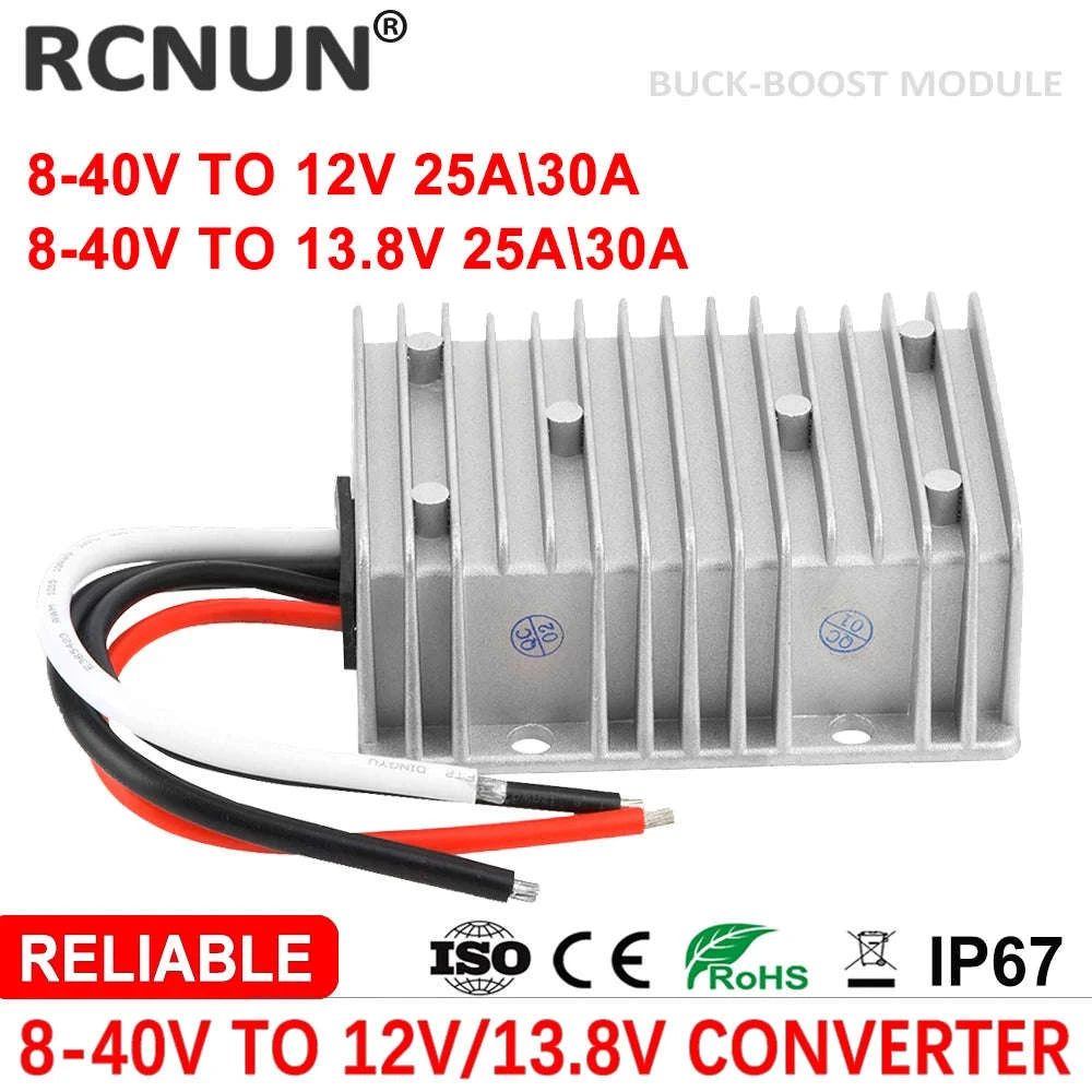 DC 8–40V to 12V Boost Buck Converter Voltage Stabilizer-3A / 8-40V / 12V