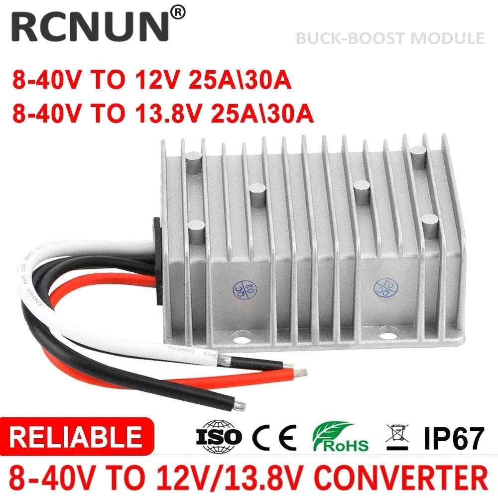 DC 8–40V to 12V Boost Buck Converter Voltage Stabilizer-
