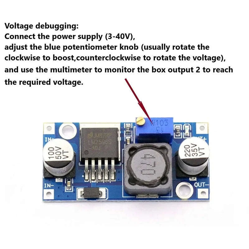 DC‑DC Buck Converter Step‑Down Power Supply Module-3A