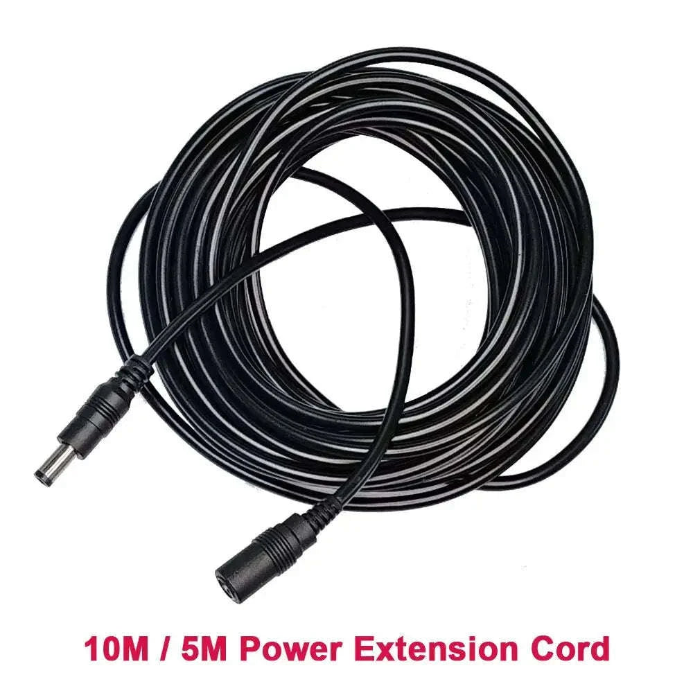 DC Power Extension Cable – 5M/10M Reach for Reliable 12V Power-10m