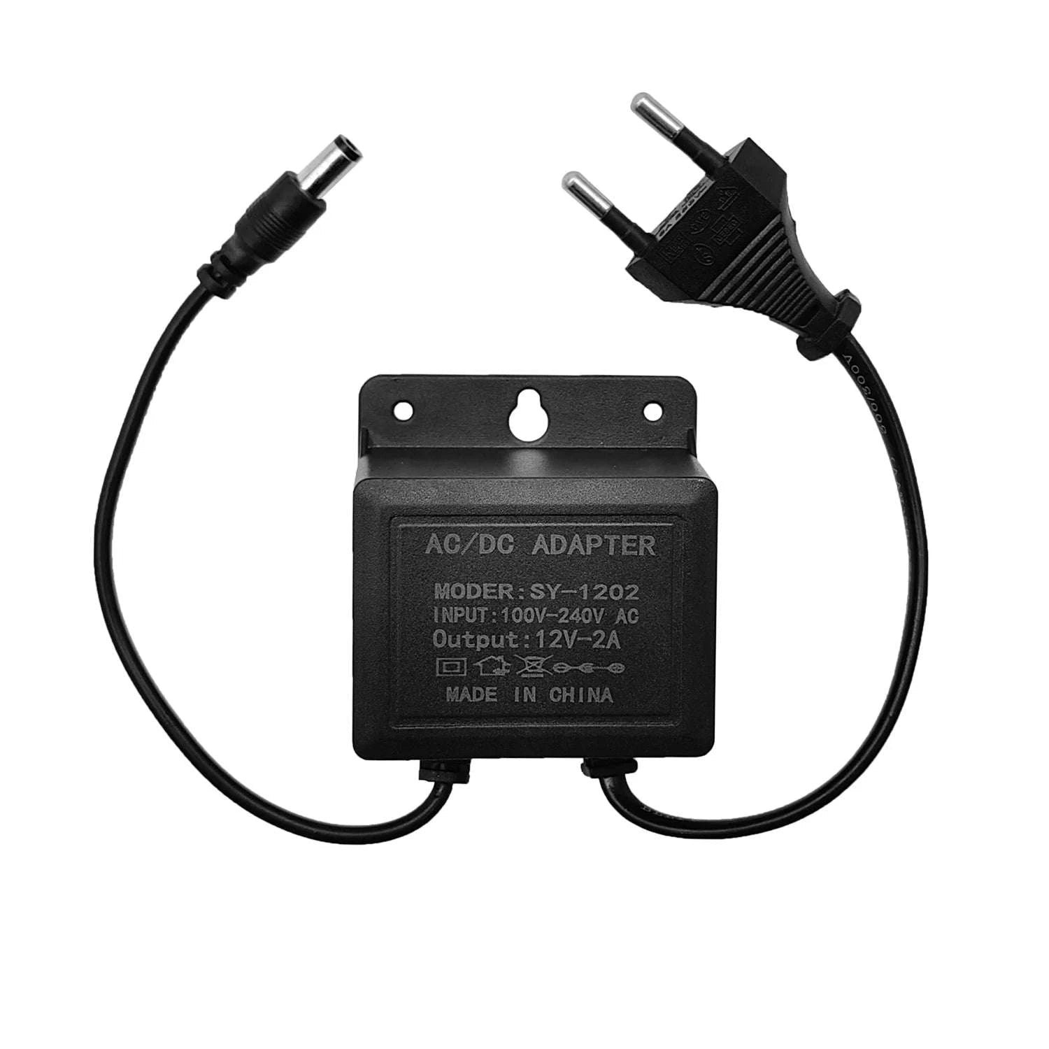 DC12V 2A Waterproof Power Adapter for CCTV Security-CHINA / EU Plug