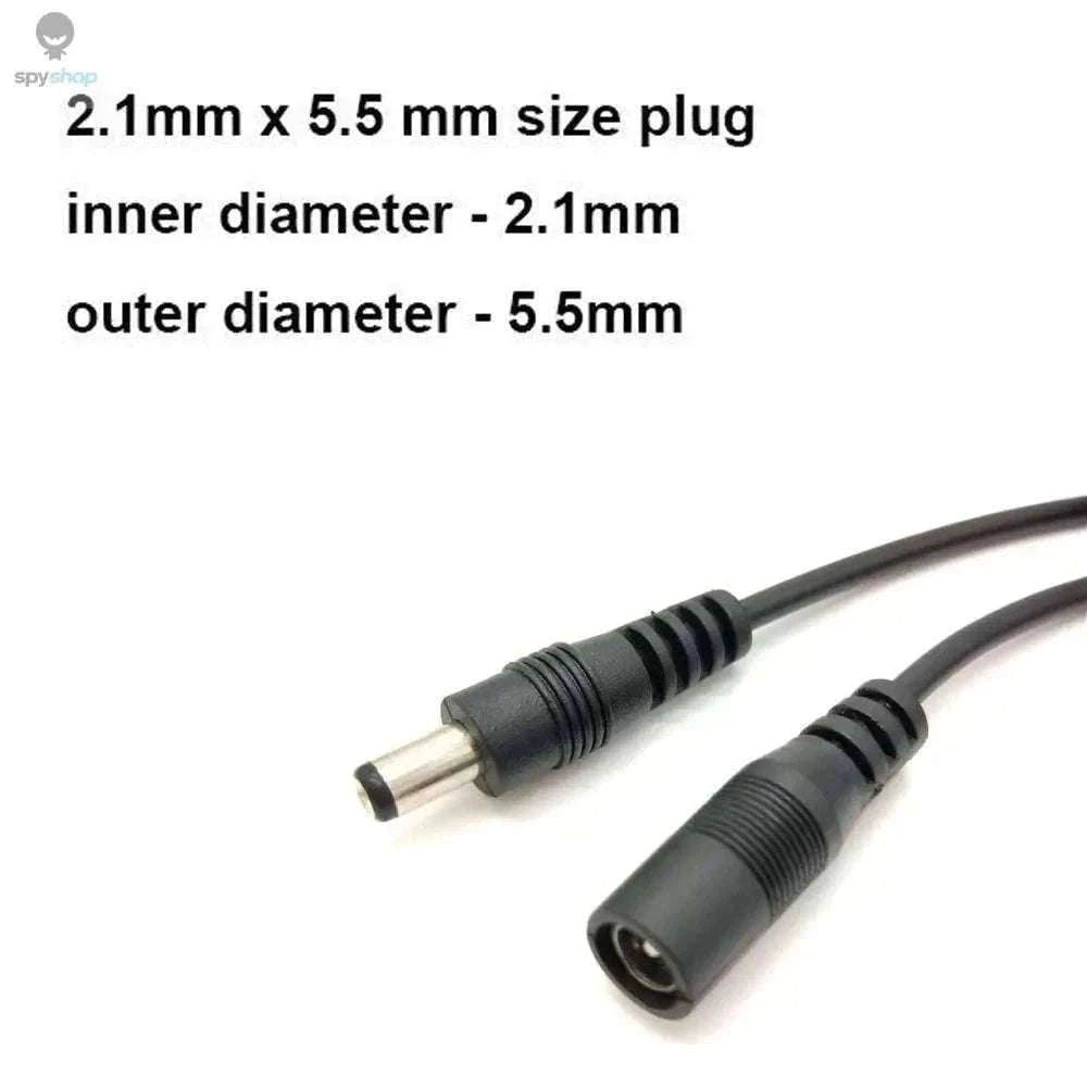 DC12V Power Extension Cable for LED Lights and CCTV Setup-10 m