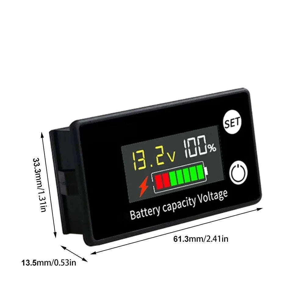 DC8-100V Battery Capacity Indicator for Cars and Bikes-Optiona B