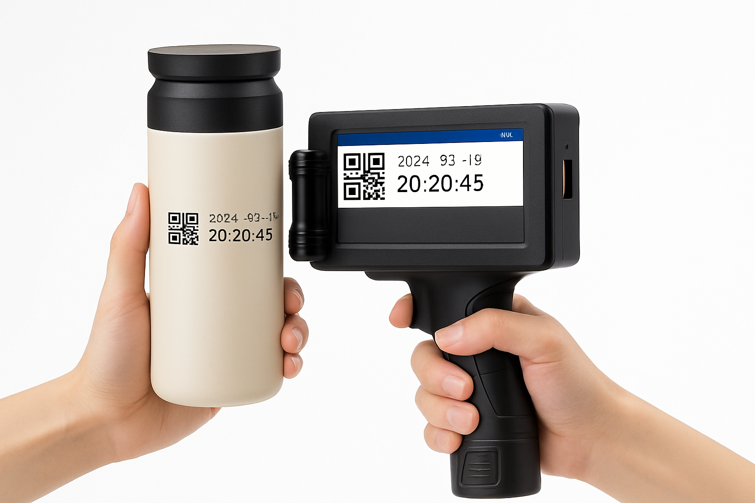 Handheld Inkjet Printer for QR Codes, Barcodes, Dates & Logos