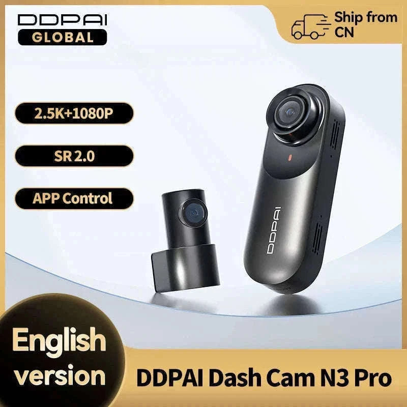 DDPAI Mola N3 Pro 2.5K Dash Camera with GPS and WiFi-N3 Pro GPS