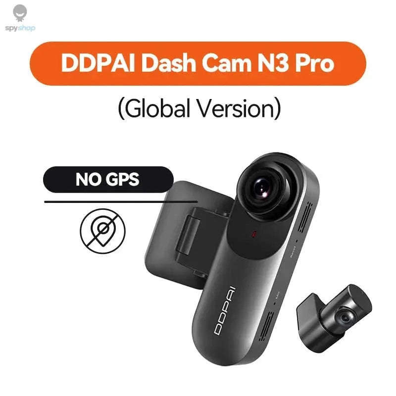 DDPAI Mola N3 Pro Dash Camera – 2.5K Front Capture, Dual View, GPS WiFi-N3 Pro GPS