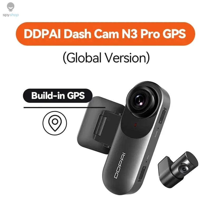 DDPAI Mola N3 Pro Dash Camera – 2.5K Front Capture, Dual View, GPS WiFi-N3 Pro GPS