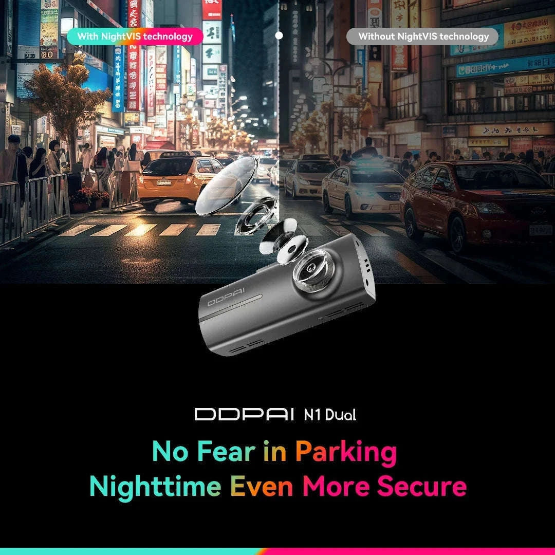 DDPAI N1 Dual Dash Cam with Front and Rear Recording-DDPAI N1 Dual / CHINA