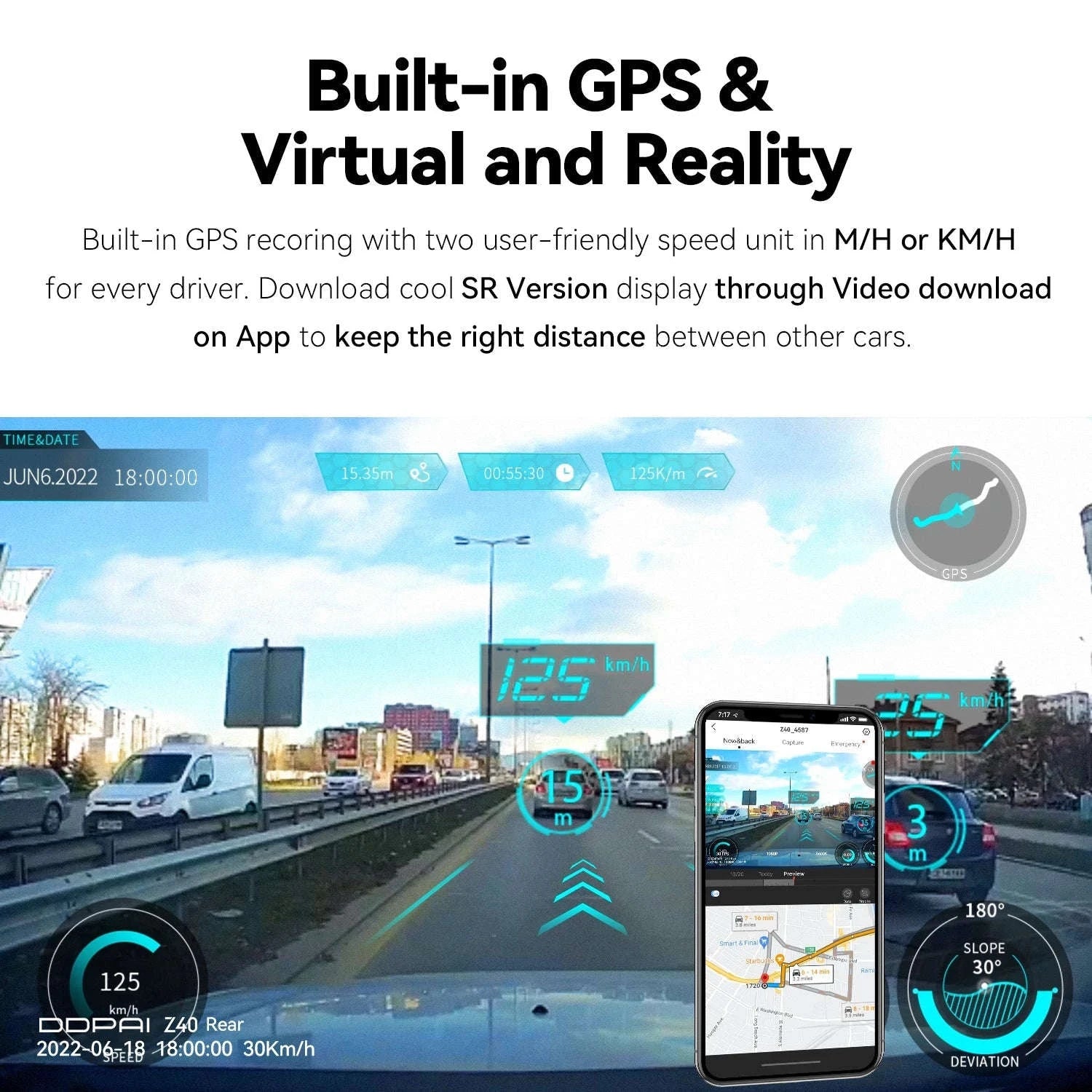 DDPAI Z40 Dash Cam 1944P HD Sony IMX335-Z40 DUAL GPS / No TF card