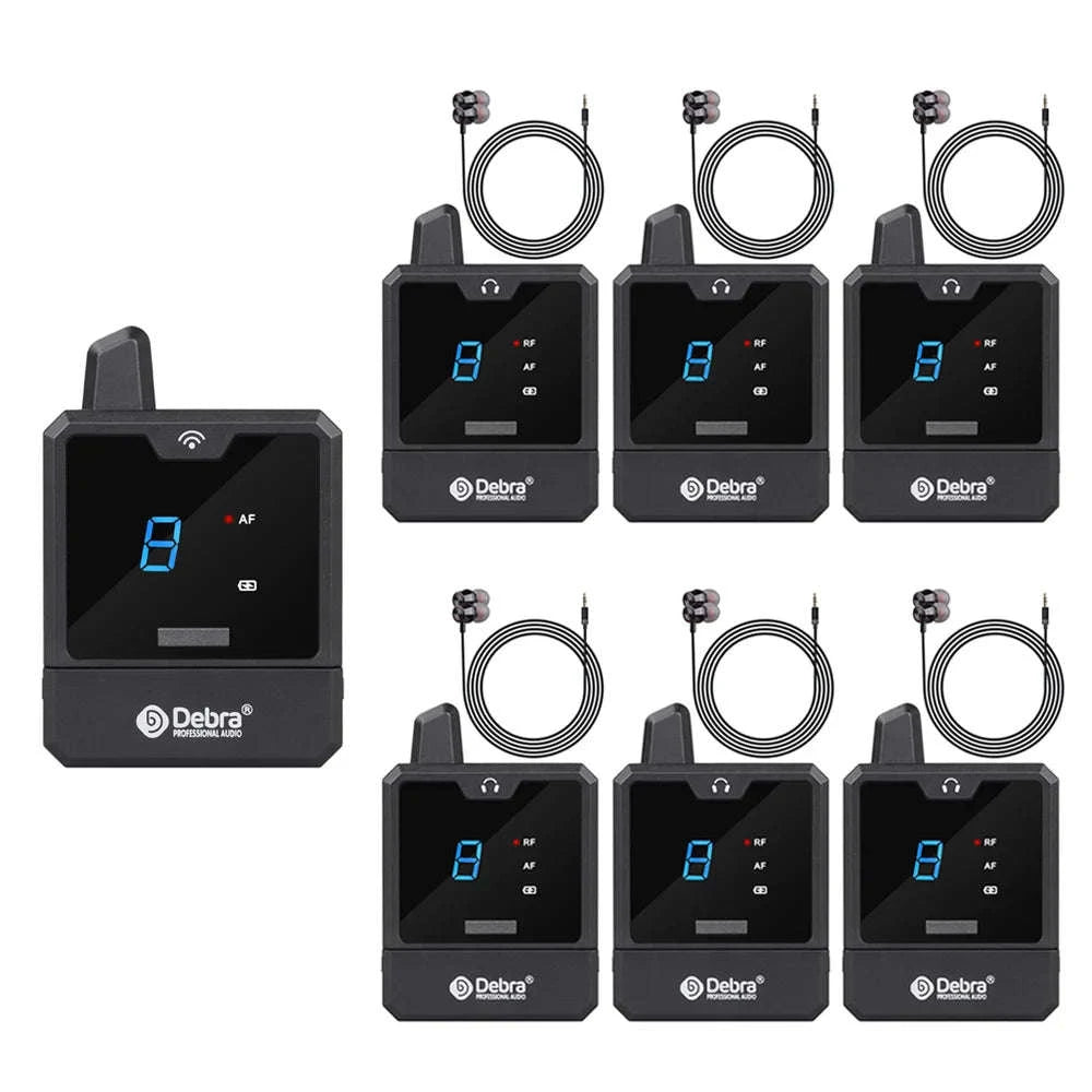Debra Audio Er‑Mini Wireless In‑Ear Monitor System-With 6 Receiver