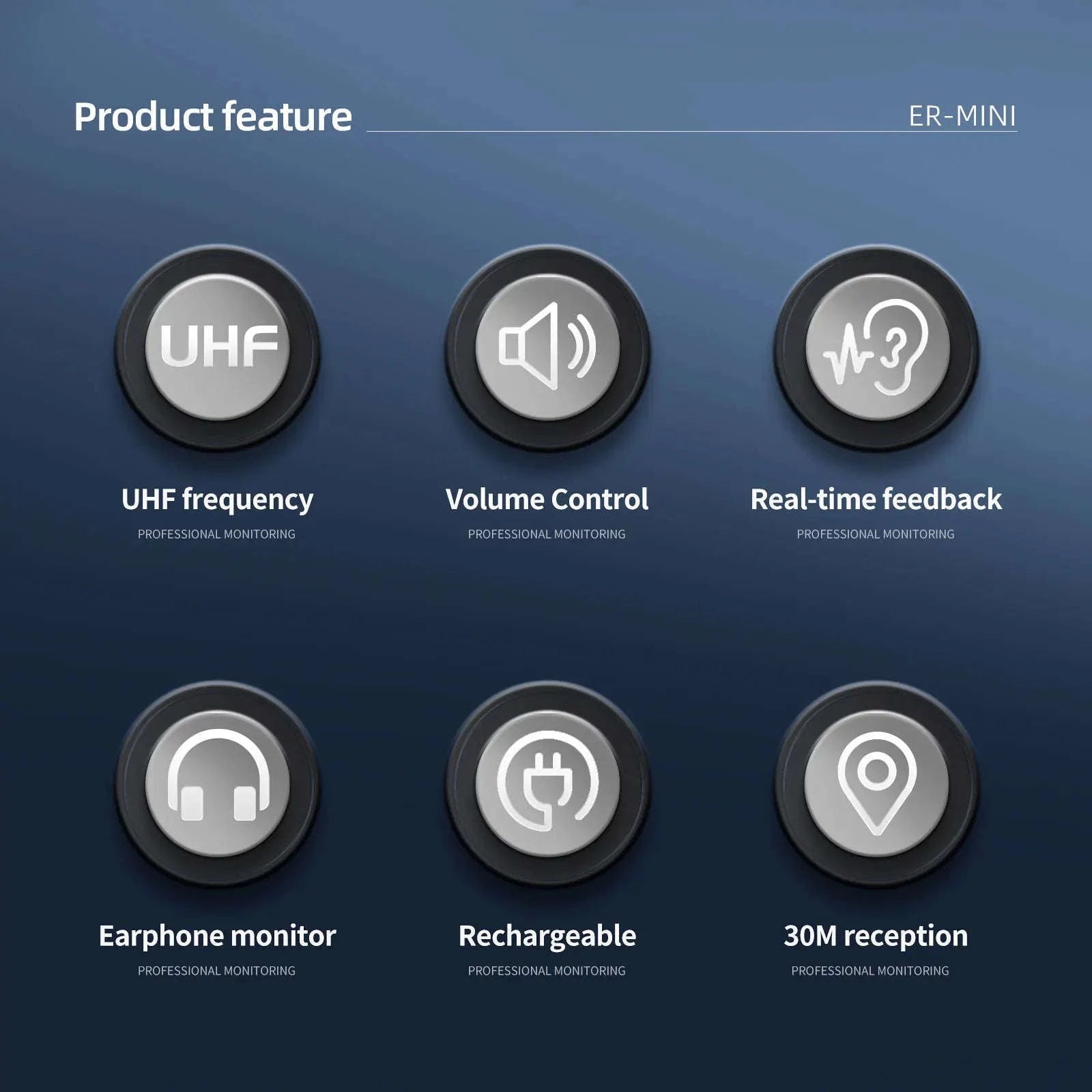 Debra Audio Er‑Mini Wireless In‑Ear Monitor System-With 6 Receiver