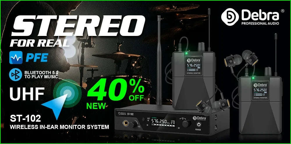 Debra Audio Er‑Mini Wireless In‑Ear Monitor System-With 6 Receiver