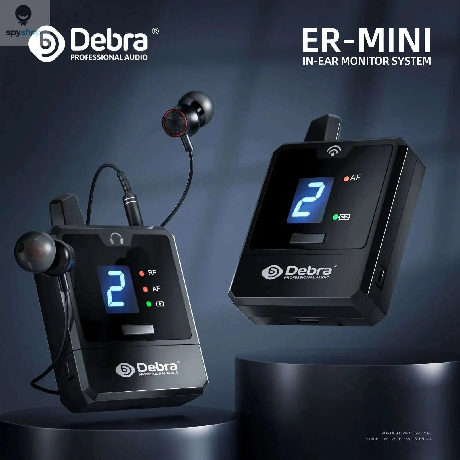 Debra UHF IEM Wireless Monitor System – Portable, Clear, Low‑Latency Monitoring-With 6 receivers