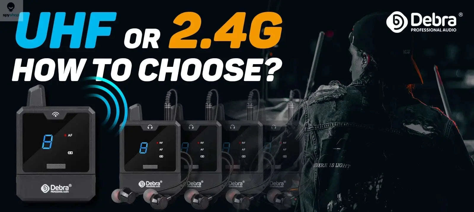 Debra UHF IEM Wireless Monitor System – Portable, Clear, Low‑Latency Monitoring-With 6 receivers