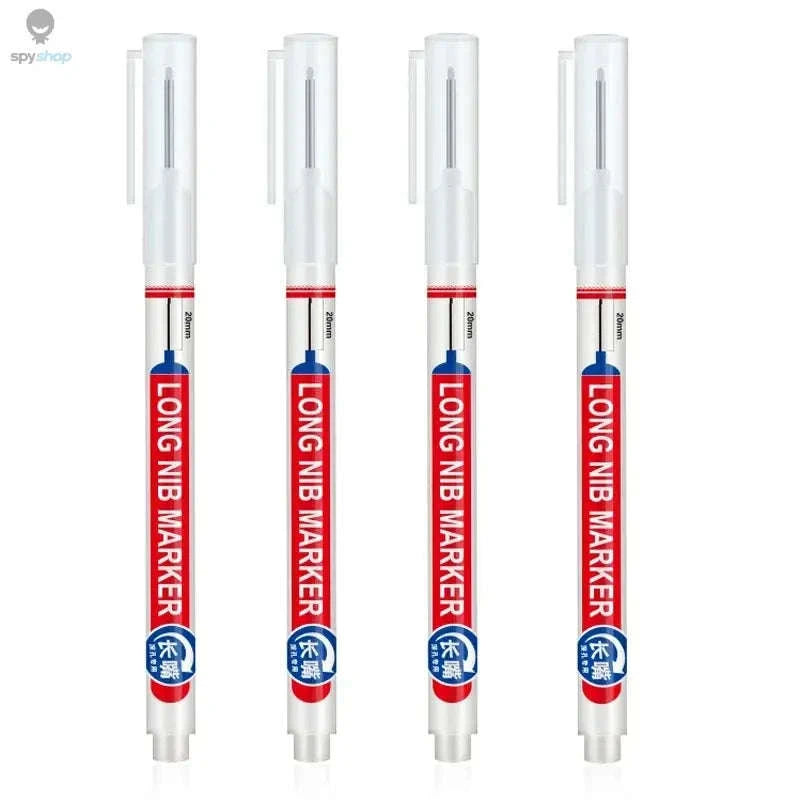 Deep Hole Marker Pen Set – 20mm Nib for Clean, Precise Marking-2blue 2black