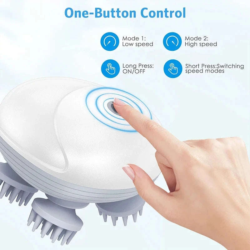 Deep Scalp Massager – Portable Electric Relaxation Tool-white