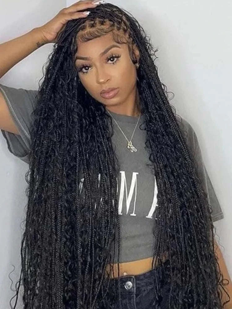 Deep Wave Human Hair Bundles for Braiding – Boho Curly Style-natural color / United States / 28inches