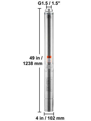 Deep Well Submersible Pump 370W-2200W 230V Stainless Steel-750W Built-in / EU / spain