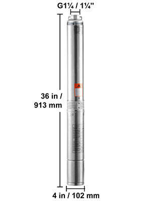 Deep Well Submersible Pump 370W-2200W 230V Stainless Steel-750W Built-in / EU / spain