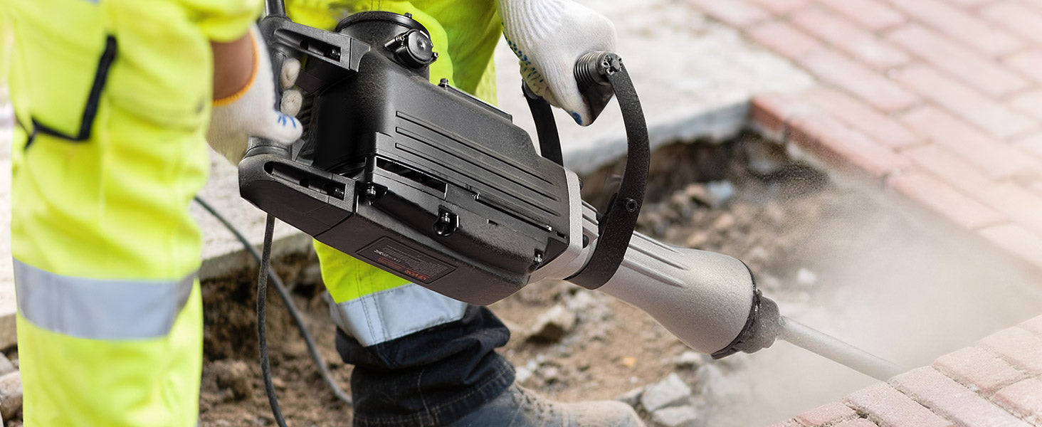 2800W Electric Demolition Jack Hammer 1200 BPM Concrete Breaker Kit