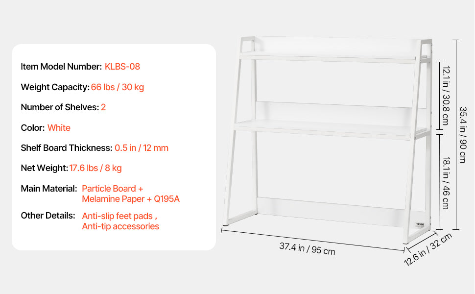 Desktop Bookshelf Storage Organizer 1/2/3-Tier Wood Display Shelf
