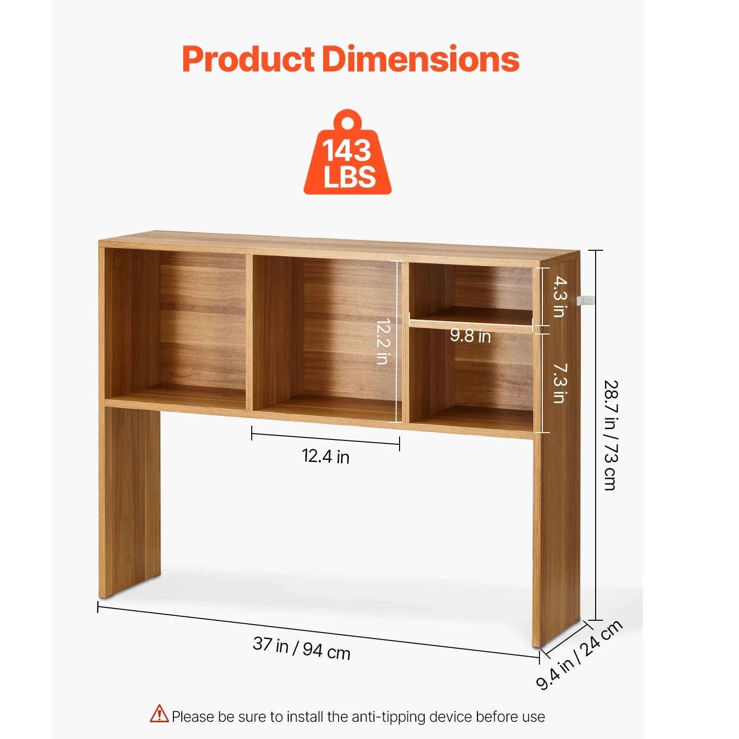 Desktop Bookshelf Storage Organizer 1/2/3-Tier Wood Display Shelf-Wood 1-Tier White / United States