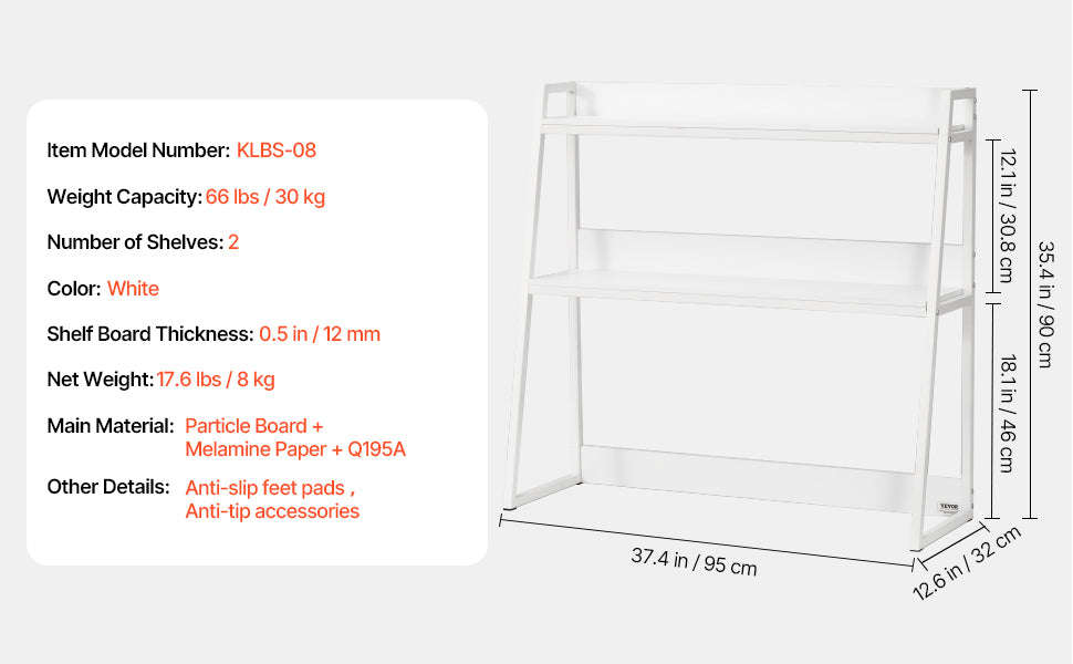 Desktop Bookshelf Storage Organizer 1/2/3-Tier Wood Display Shelf-Wood 1-Tier White / United States