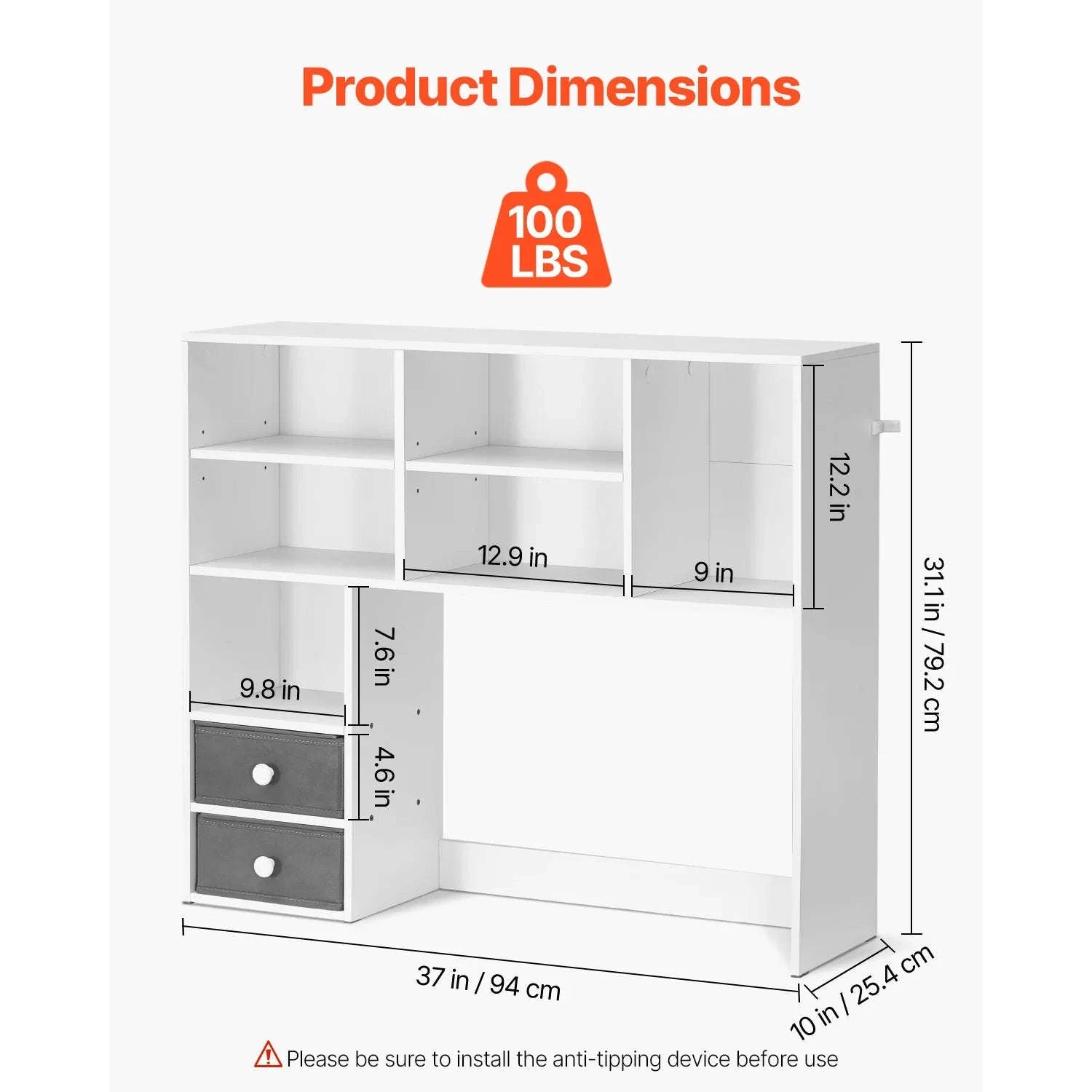 Desktop Bookshelf Storage Organizer 1/2/3-Tier Wood Display Shelf-Wood 1-Tier White / United States