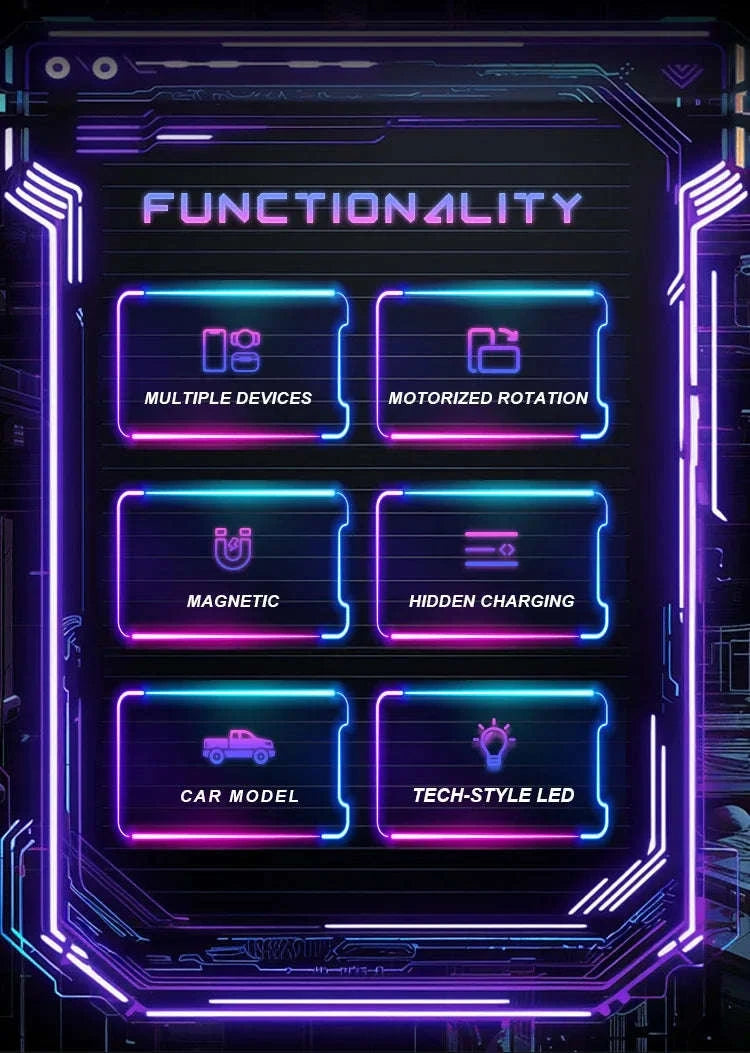 Desktop Cybertruck 3‑in‑1 Magnetic Wireless Charger-B