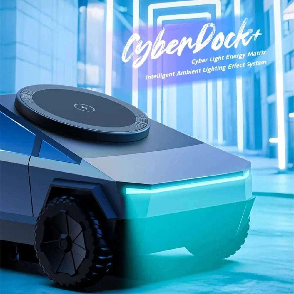 Desktop Cybertruck 3-in-1 Magnetic Wireless Charger-B