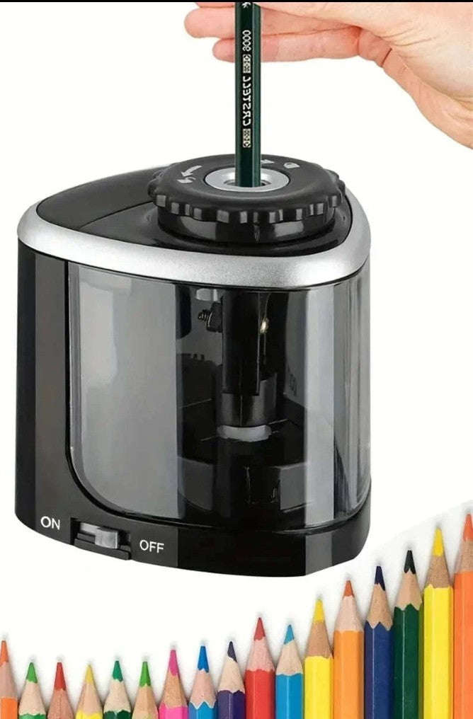 Desktop Electric Pencil Sharpener for 6–8 mm Pencils-Pink