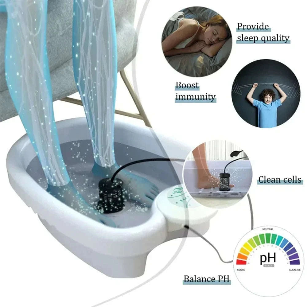 Detox Ionic Foot Spa Bath Machine for Deep Relaxation-Without Basin / EU Plug