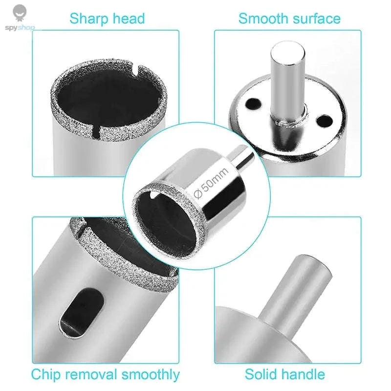 Diamond Hole Saw Kit with Adjustable Suction Guide-1pc