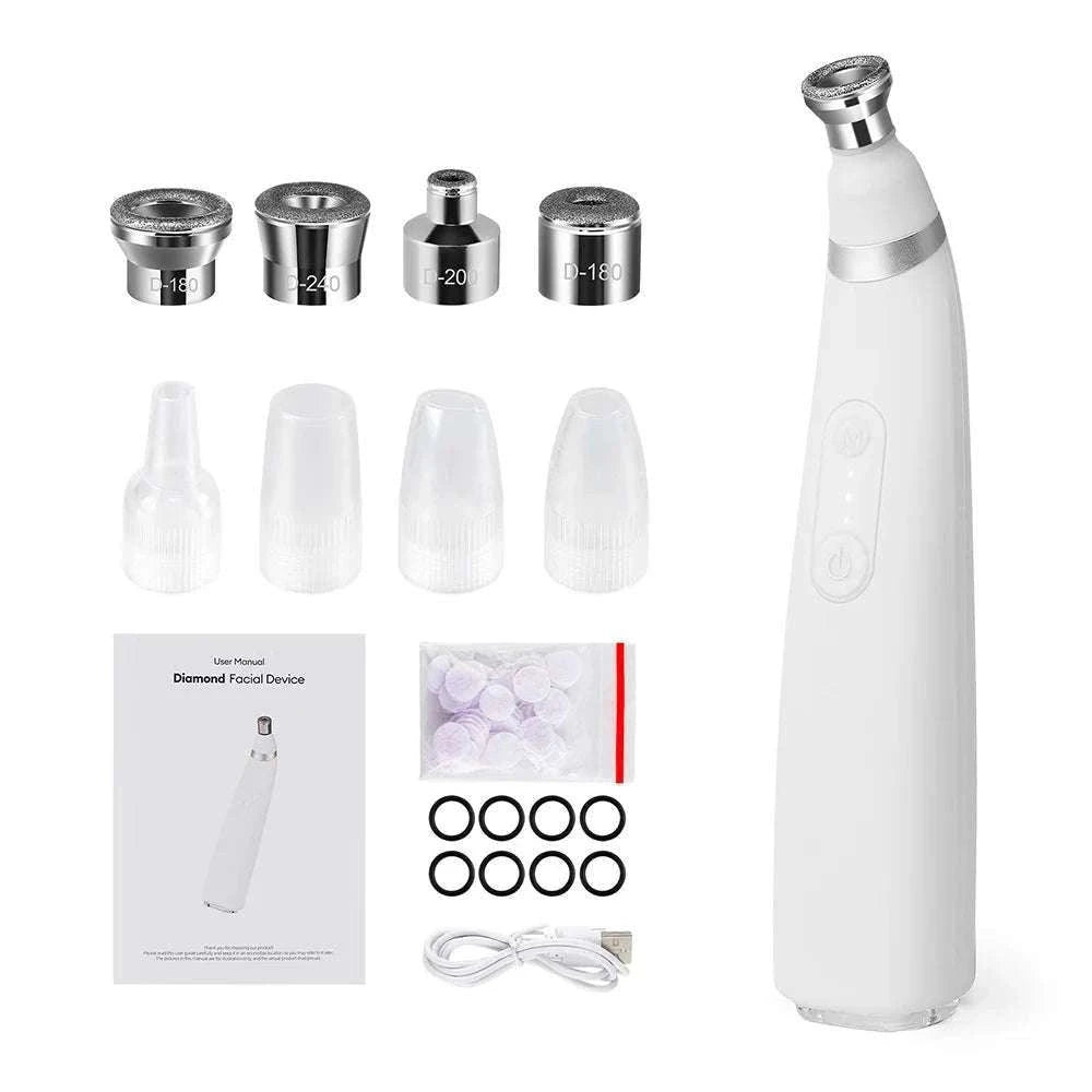 Diamond Microdermabrasion Machine for Deep Facial Exfoliation-US PLUG (100-110V)