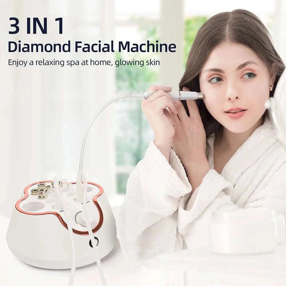 Diamond Microdermabrasion Machine for Deep Facial Exfoliation-US PLUG (100-110V)
